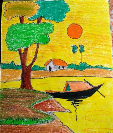 Indian Scenery Paintings For Kids