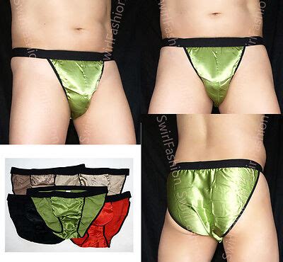 M Genuine Silk Sexy Men S String Bikini Ebay