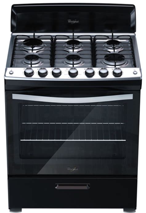 Whirlpool Gas Range- Black 6 Burners - Master Technicians Ltd.