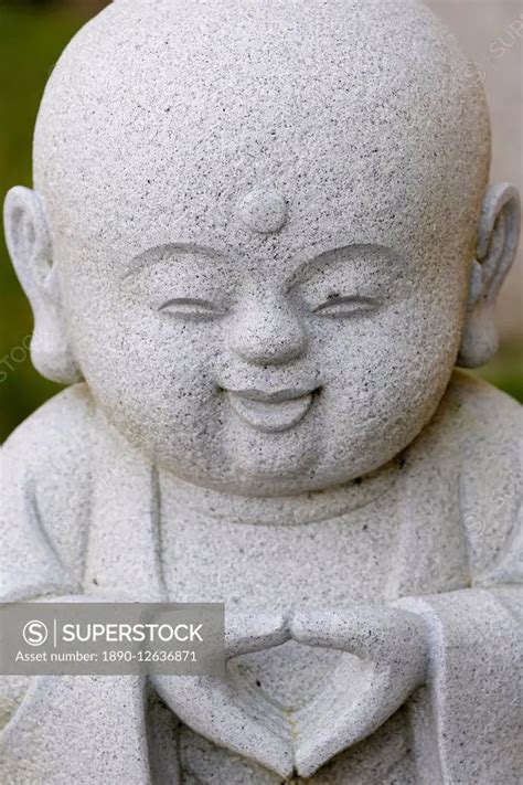 Statue Of Buddhist Monk Fo Guang Shan Temple Bussy St George Seine