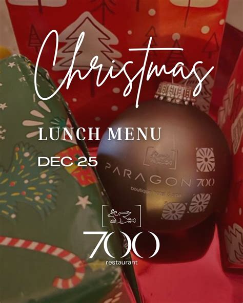 Christmas Lunch 2023 Restaurant 700 Ostuni Restaurant 700