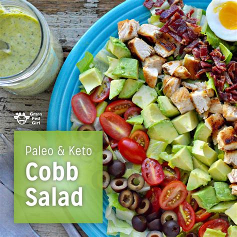 Keto Cobb Salad Recipe With Green Goddess Dressing