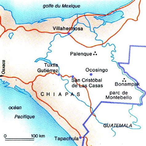 map chiapas