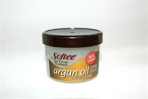 Softee Argan Oil Hair And Scalp Conditioner Treatment W Vitamin A Eb5 3oz 85g Ebay