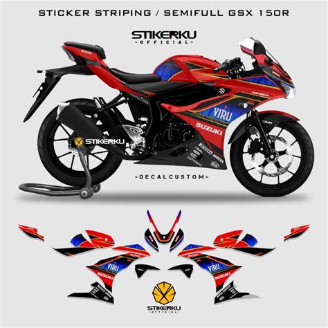 Jual Stiker Striping Gsx R Edisi Viru Decal Stiker Suzuki Gsx O