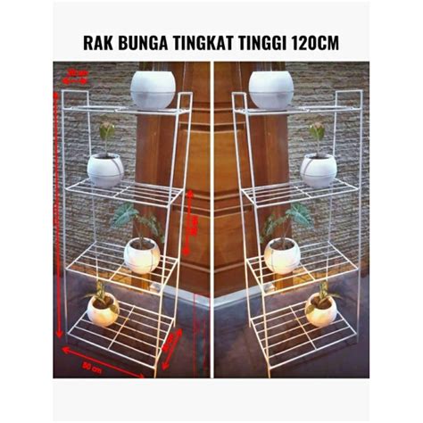 Jual Rak Bunga Susun Tingkat Tinggi Cm Standing Pot Bunga Susun