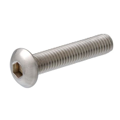 Everbilt 1 2 In 13 X 3 In Hex Button Head Stainless Steel Socket Cap