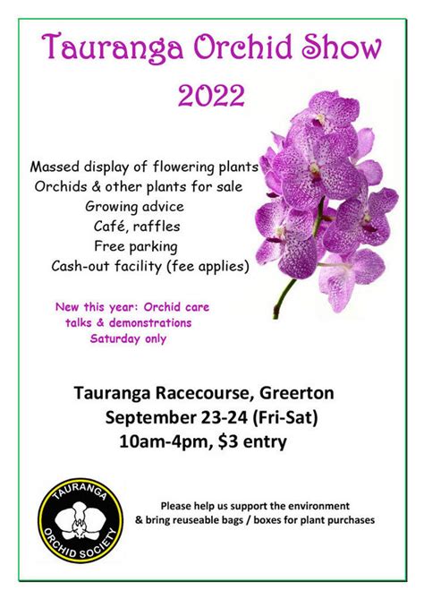 Tauranga Orchid Show 2022 Tauranga Orchid Society