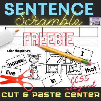 Cut And Paste Sight Word Sentence Freebie By Making Virtual Learning Fun