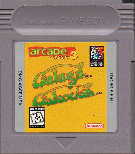 Arcade Classic 3: Galaga / Galaxian (1995) Game Boy box cover art ...