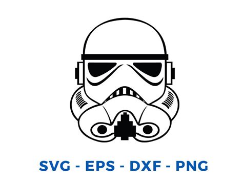 Star Wars Stormtrooper Darth Vader Svg Dxf File For Cricut Etsy