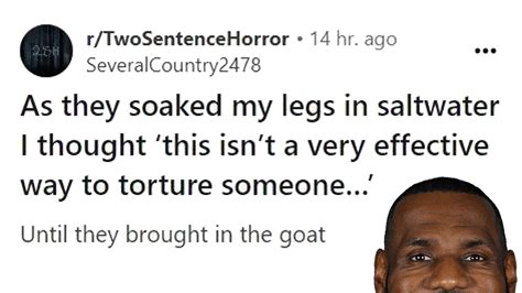 What Does The Salt Water Goat Torture Two Sentence Horror Story Mean