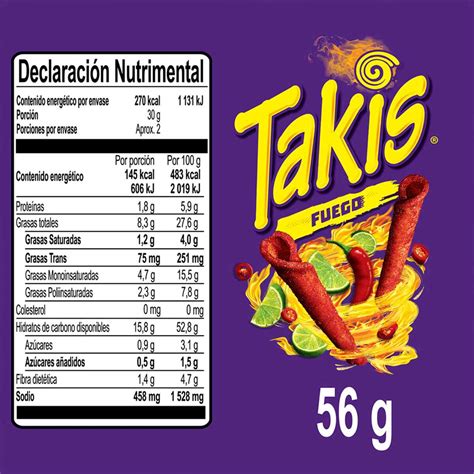 Botana Barcel Takis Fuego 56g Chedraui