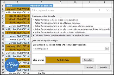 Formato Condicional Sobre Fechas En Excel 6 Ejemplos Usando Fórmulas