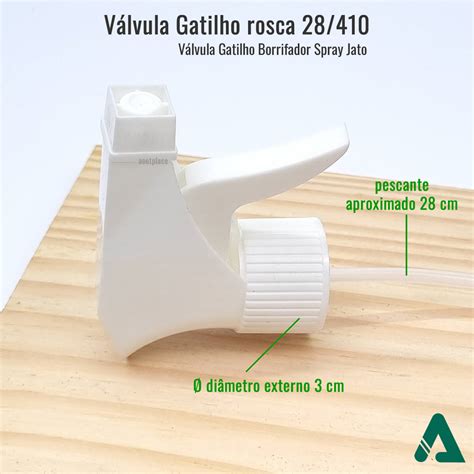 Válvula Gatilho Trigger Branca R28 410 Válvula Spray Borrifador