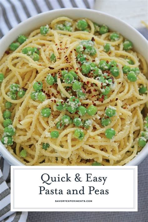 Easy Pasta And Peas Dinner In Minutes Total