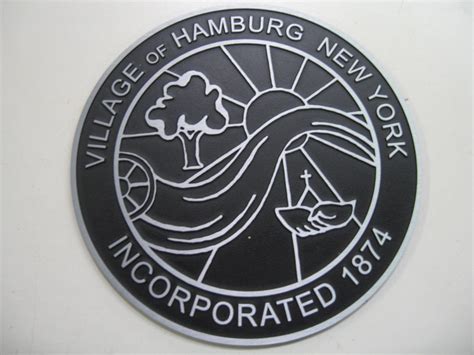 Etched Zinc City Seal Plaque Etching Decorative Plates