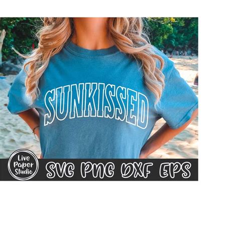 Sunkissed Svg Varsity Sunkissed Svg Sun Kissed Svg Summer Inspire