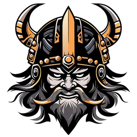 Premium Vector Viking Skull Warrior Vector Vector Illustration