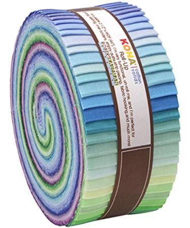 Robert Kaufman In Strips Roll Up Kona Solids Sunset Palette Pcs