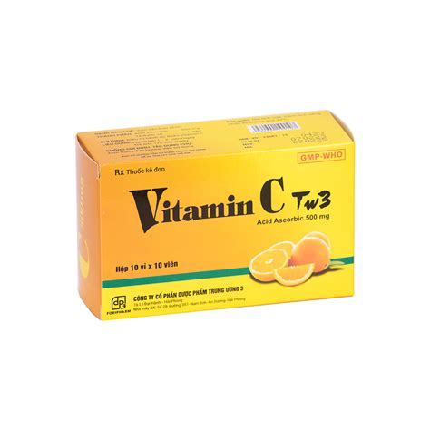 Vitamin C Tw3 500mg Cevpharma Ghch Kim Cương Vimedimex