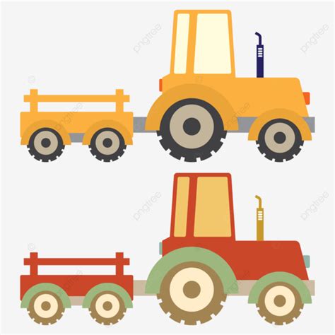 Colored Cartoon Construction Trucks Vehicles Vector Design Image ...