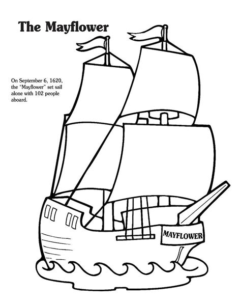 Mayflower Coloring Pages Best Coloring Pages For Kids