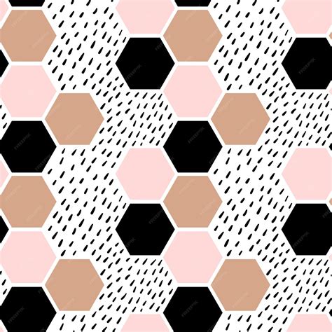 Premium Vector | Hexagon pattern vector set