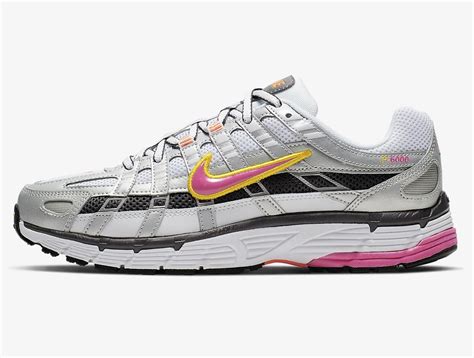 Nike P 6000 Blancplatine Métallisécramoisi Ultimefuchsia Laser Pas