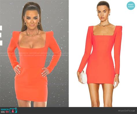 Wornontv Kyle’s Orange Cut Scene Dress On The Real Housewives Of Beverly Hills Kyle Richards