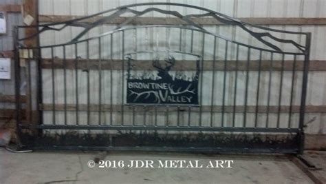 Double Arched Top Driveway Gate Custom Driveway Gates By Jdr Metal Art