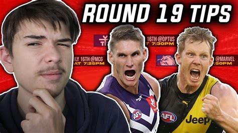 Round Afl Tips Predictions Youtube