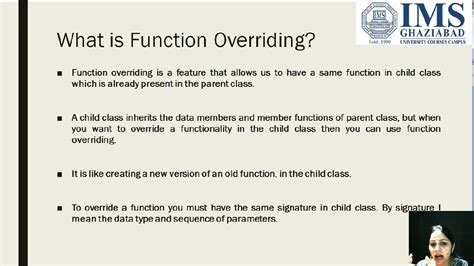 Function Overloading Vs Function Overriding C YouTube