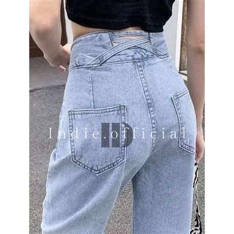 Jual Celana Panjang Highwaist Kulot J Baggy Loose Jeans Wanita Celana