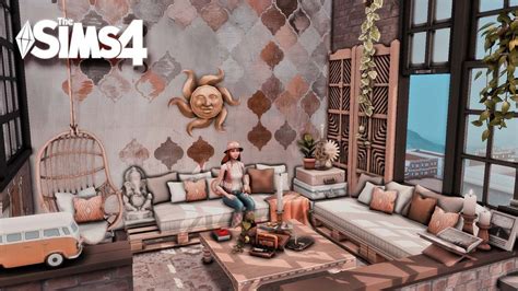 Bohemian Studio Apartment Sims Patio Building Outdoor Decor Home