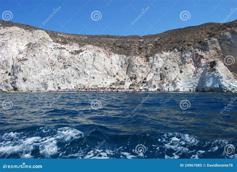 White Beach, White Beach Santorini Stock Image - Image of seas ...