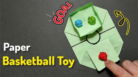 How To Make A Paper Basketball Toy Very Quick And Easy Mrhandicraft Youtube