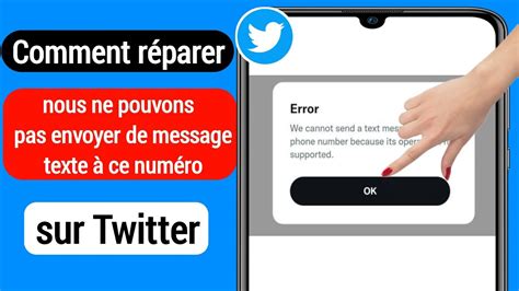 Comment réparer Nous ne pouvons pas envoyer de SMS à ce numéro de