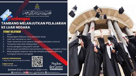 Sumbangan Tambang Melanjutkan Pelajaran Luar Negara Johor