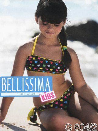 Bellissima Bikini Bambina Triangolo Con Stampa Cuori G In Offerta