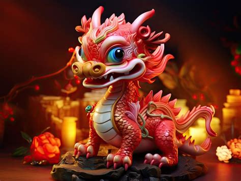 Premium Ai Image Chinese Dragon Year Cartoon Ip Image