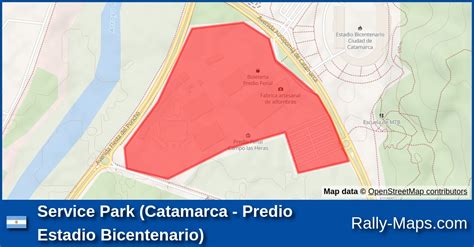 Service Park Catamarca Predio Estadio Bicentenario Stage Map