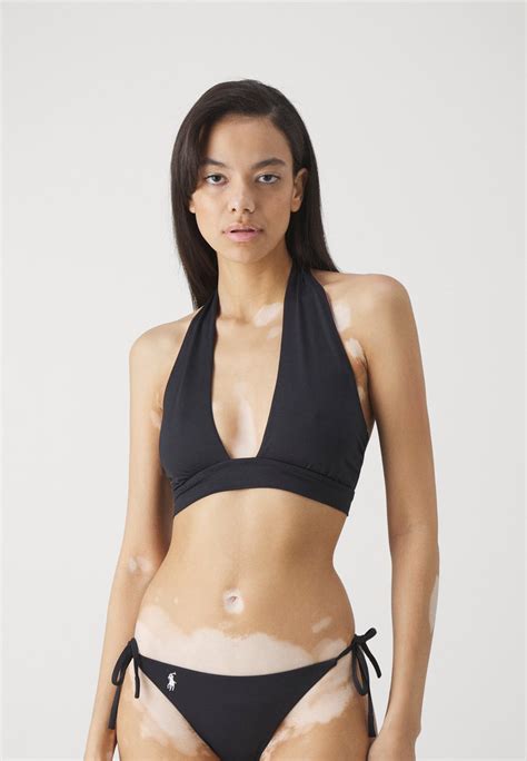 Polo Ralph Lauren Signature Solids Bikini Top Black Schwarz