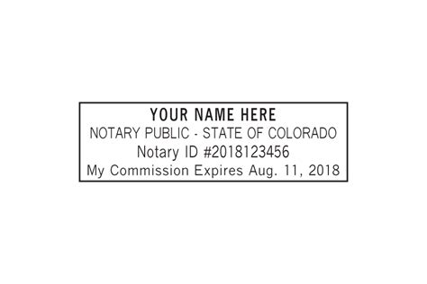 Colorado Notary Stamp