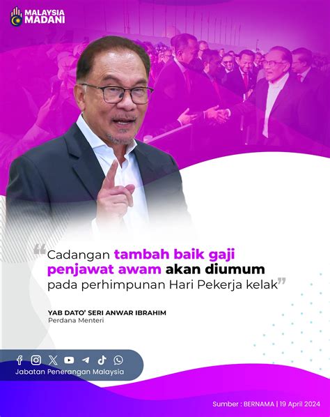 Cadangan Tambah Baik Gaji Penjawat Awam Akan Diumum Pada Perhimpunan