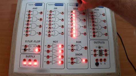 Logic Gate Training Board Diy Youtube