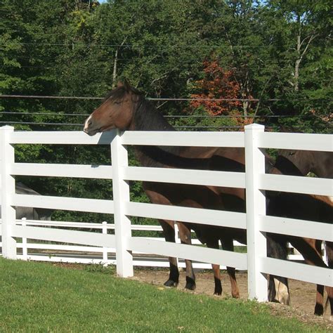 Vinyl Post and Rail Horse Fence | Quick Ship Vinyl Fence