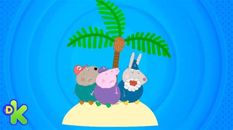 Avôs estão em uma ilha deserta Peppa Pig Discovery Kids Brasil