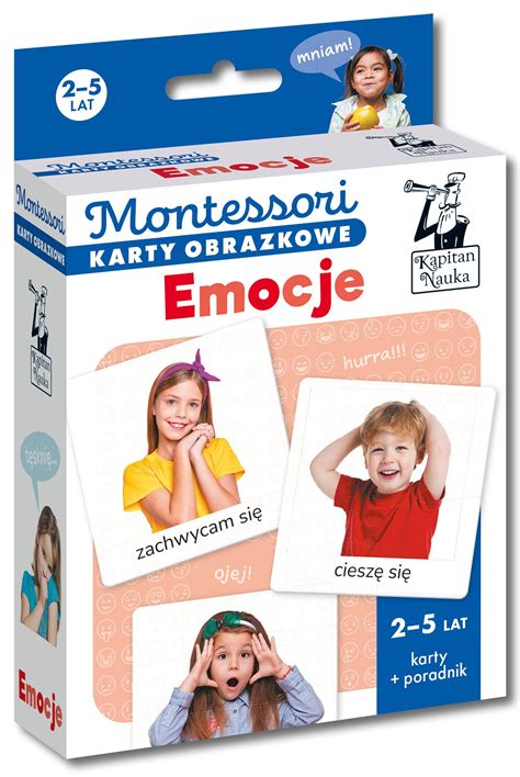 Montessori Karty Obrazkowe Emocje TaniaKsiazka Pl