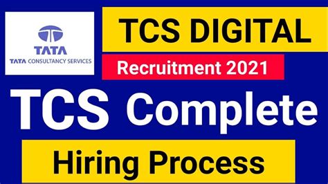 Tcs Digital Recruitment For Freshers Selection Process